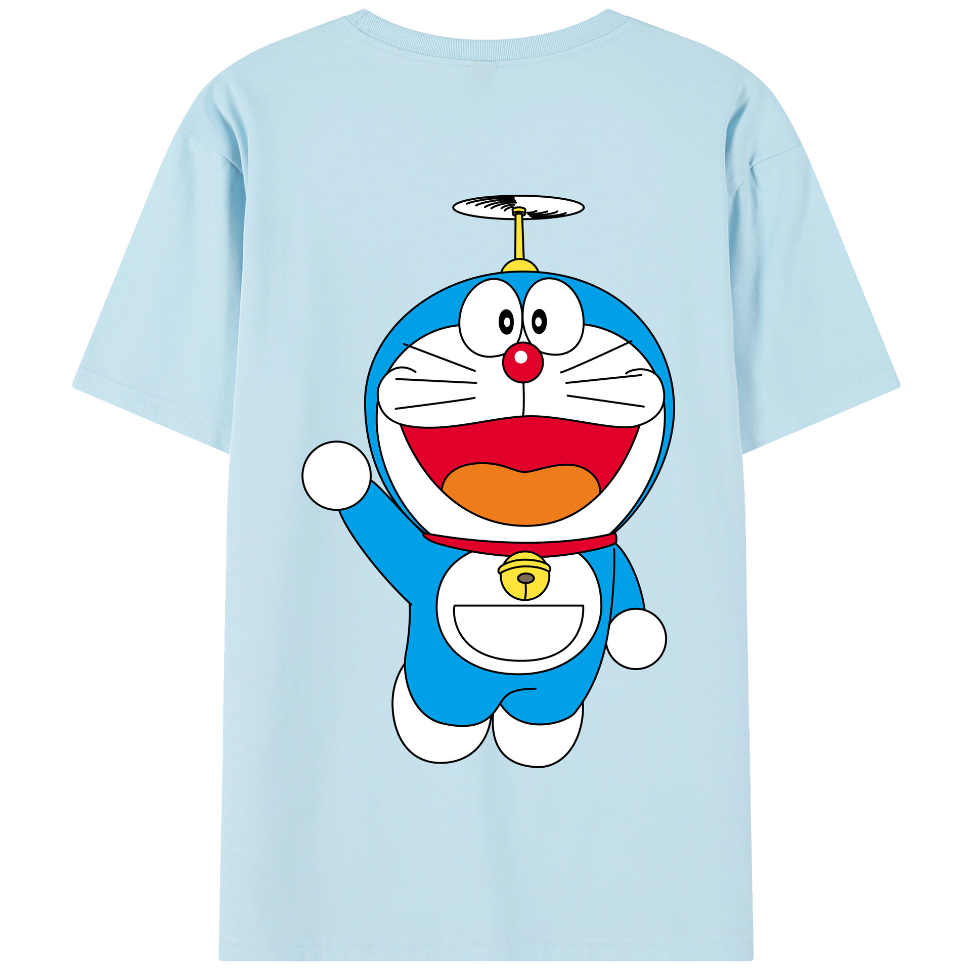 （画像用） ドラえもん Doraemon 綿100％半袖Tシャツ（背面プリント）